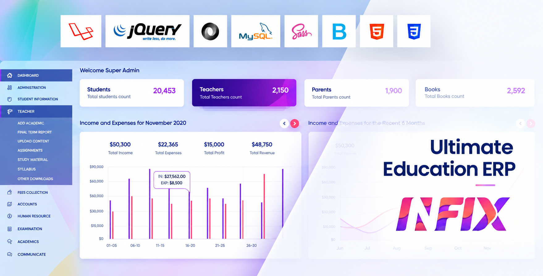 InfixEdu - School Management System Software