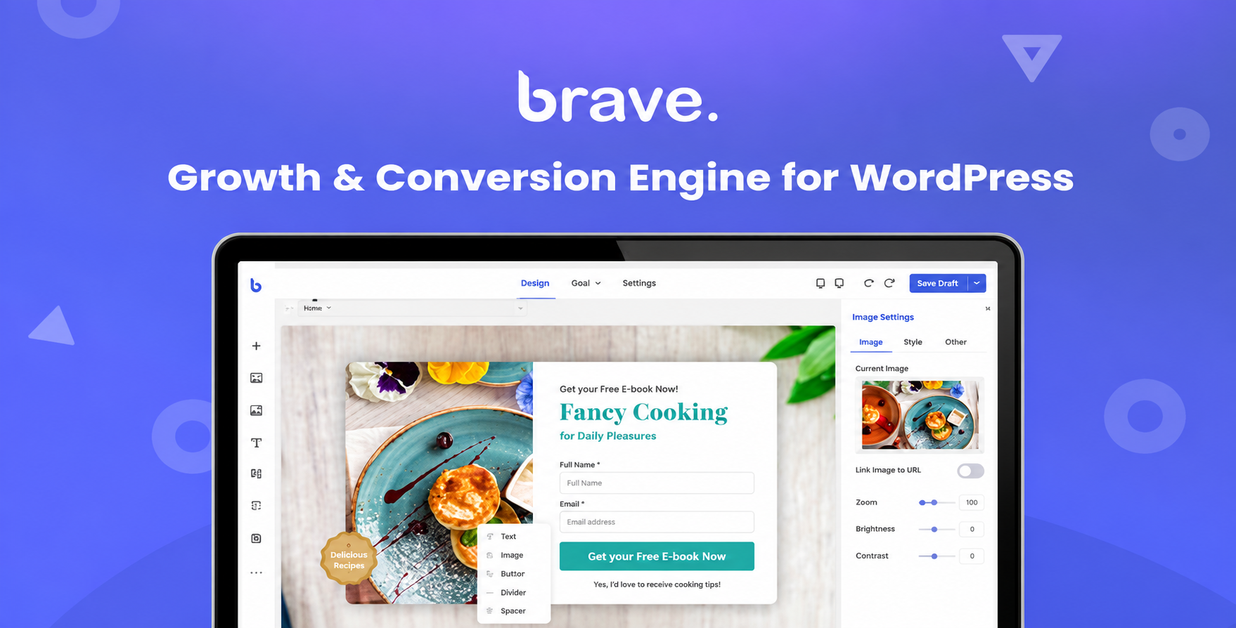 Brave - Drag n Drop WordPress Popup, Optin, Lead Gen &amp; Survey Builder