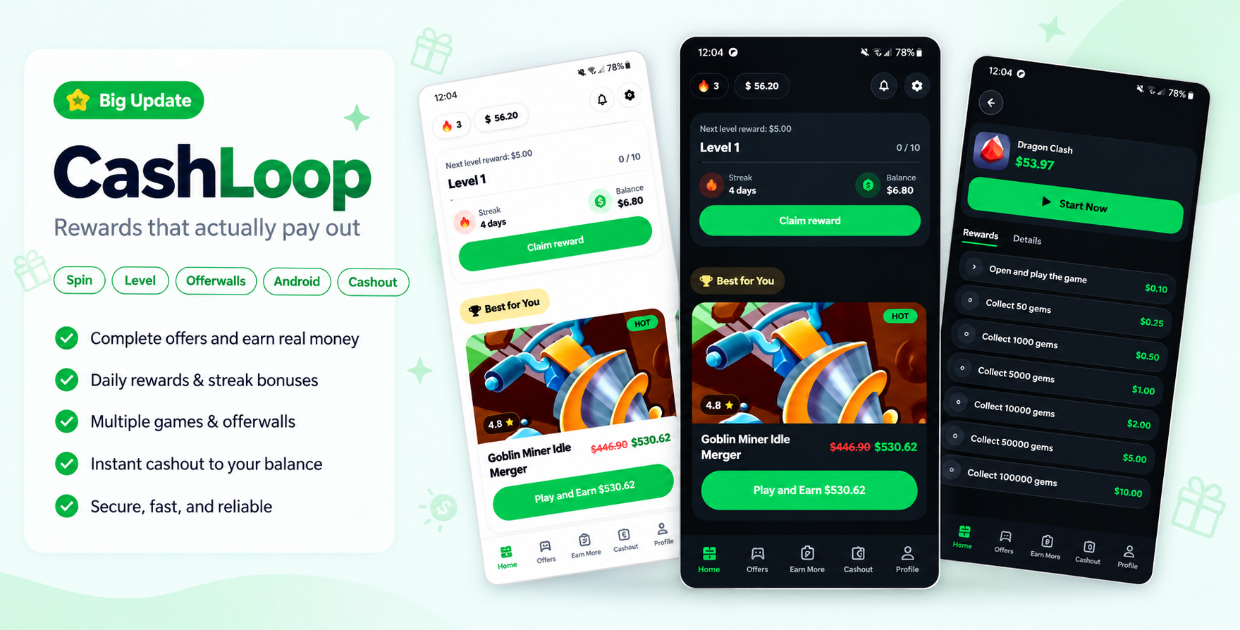 Cashloop - Mobile Reward System With Laravel Admin Panel