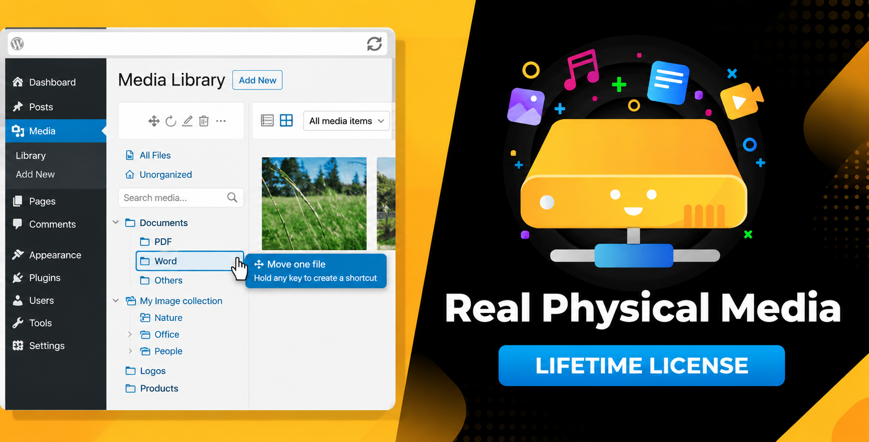 WordPress Real Physical Media - Physical Media Folders &amp; SEO Rewrites