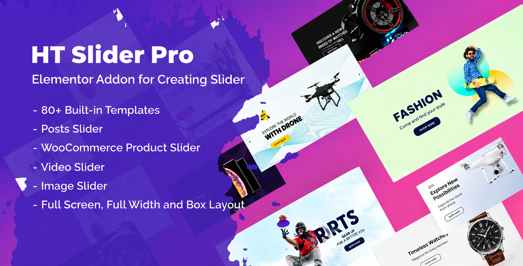 HT Slider Pro For Elementor