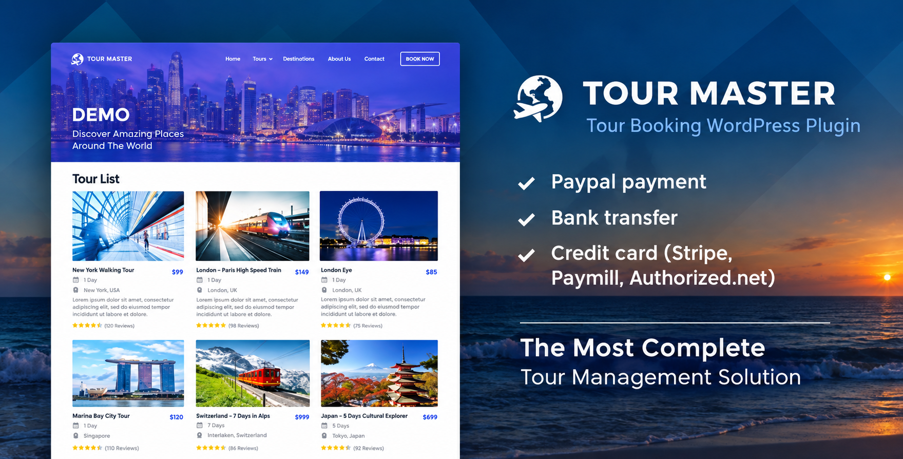 Tour Master - Tour Booking, Travel, Hotel