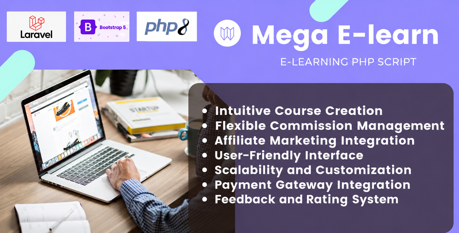 Mega E-Learn - E-Learning PHP Script